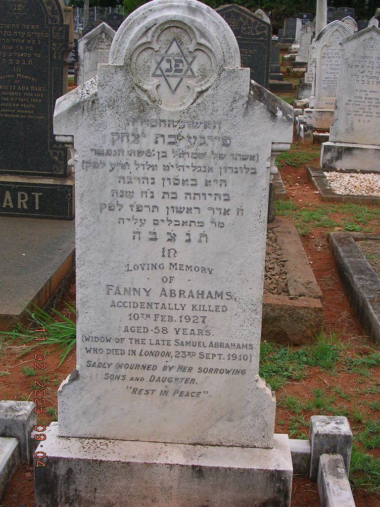 ABRAHAMS Fanny -1927