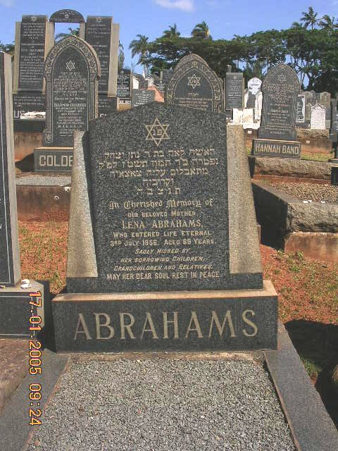 ABRAHAMS Lena -1956