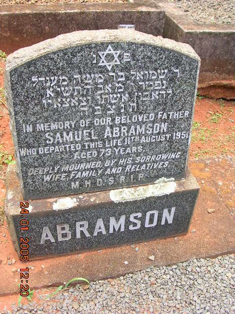 ABRAMSON Samuel -1951