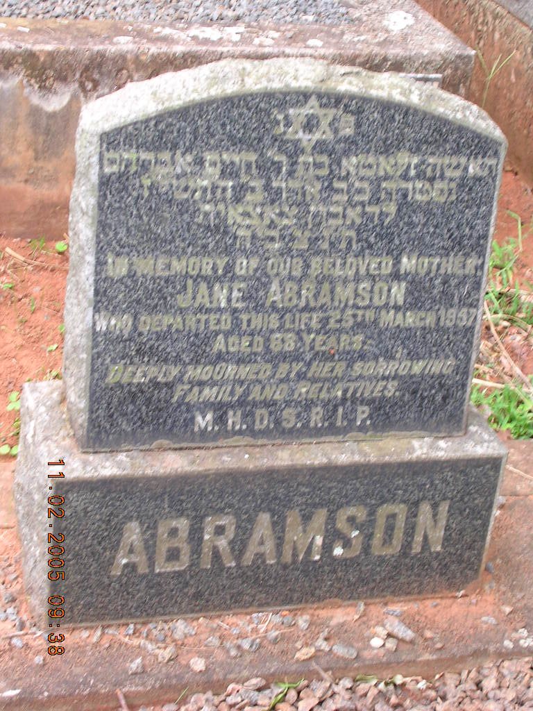 ABRAMSON Jane -1957