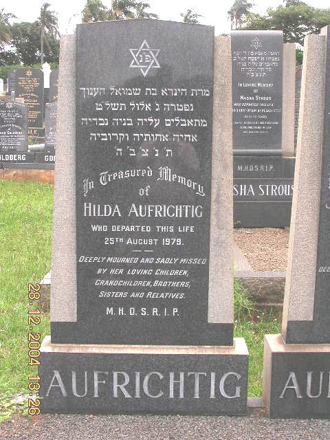 AUFRICHTIG Hilda -1979