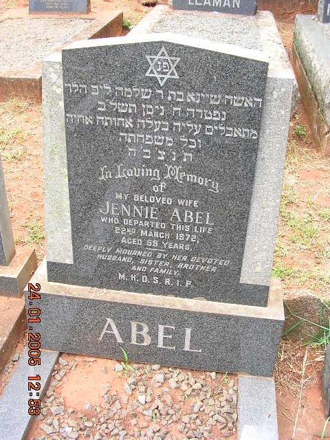 ABEL Jennie -1972