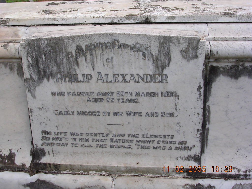 ALEXANDER Philip -1936