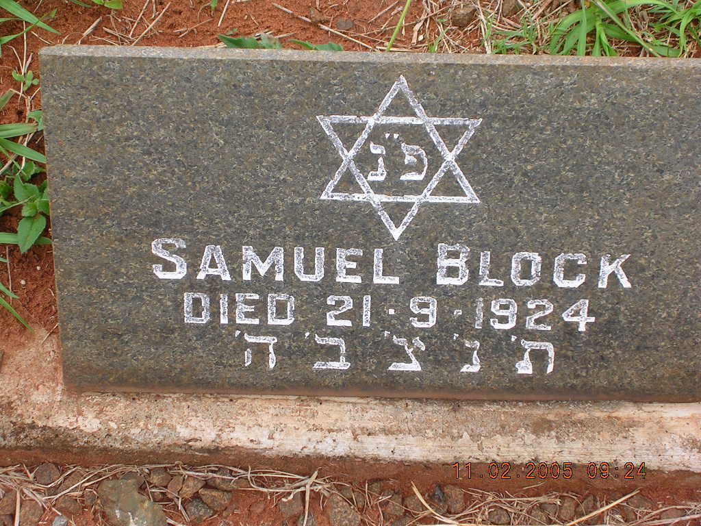 BLOCK Samuel -1924