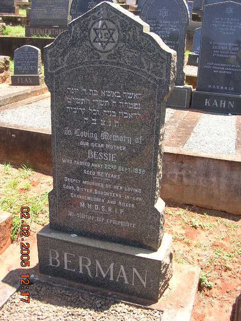 BERMAN Bessie -1958