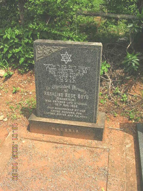 BOYD Rosalind Rose nee BRONSTEIN -1966