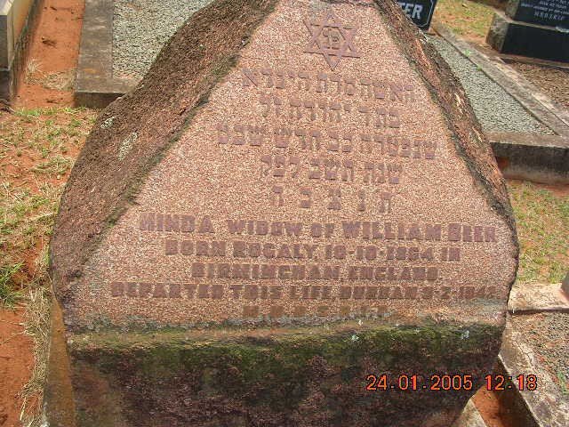 BEER Hinda nee ROGALY 1854-1942