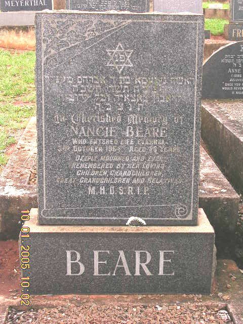 BEARE Nancie -196?