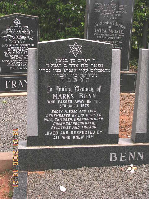 BENN Marks -1978