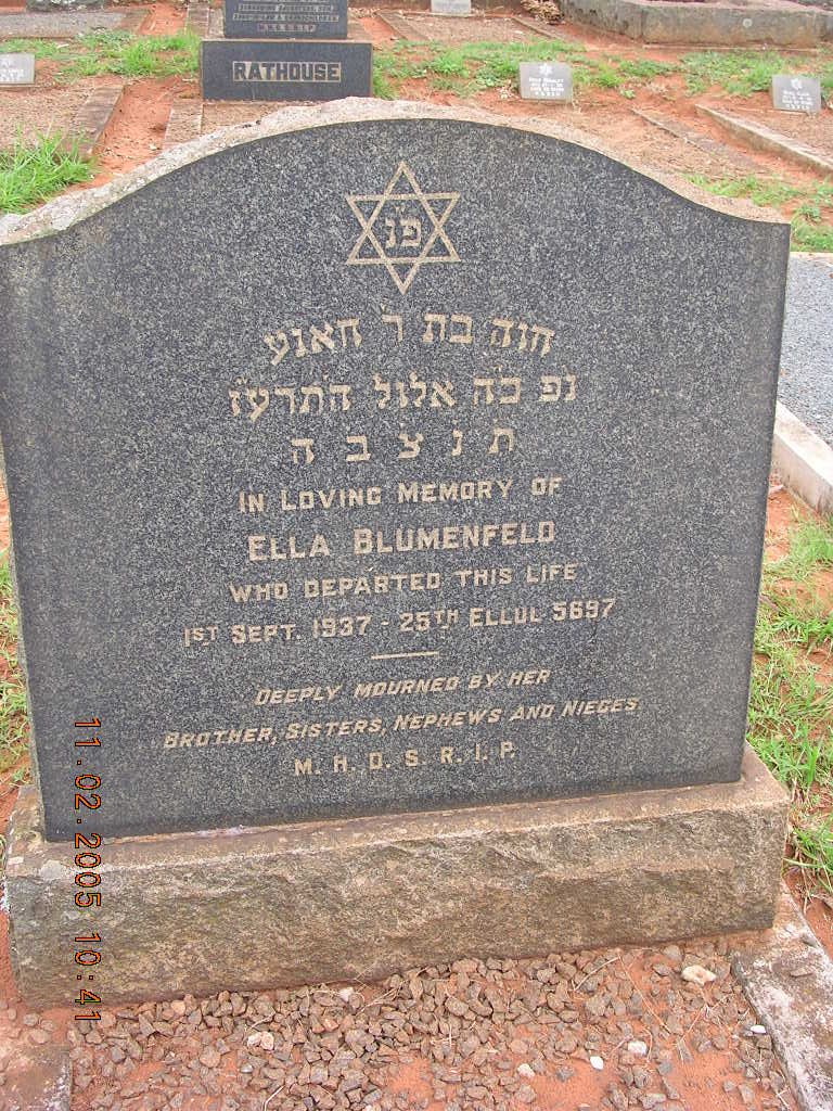 BLUMENFELD Ella -1937