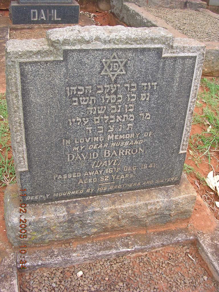 BARRON David -1941
