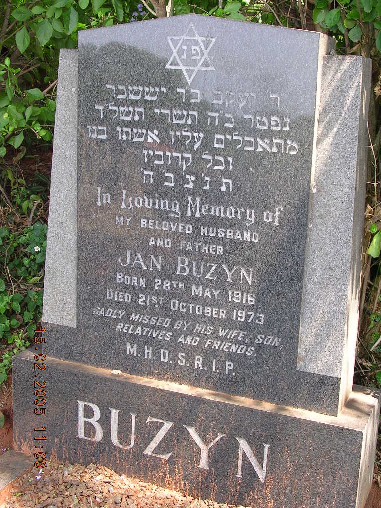 BUZYN Jan 1916-1973