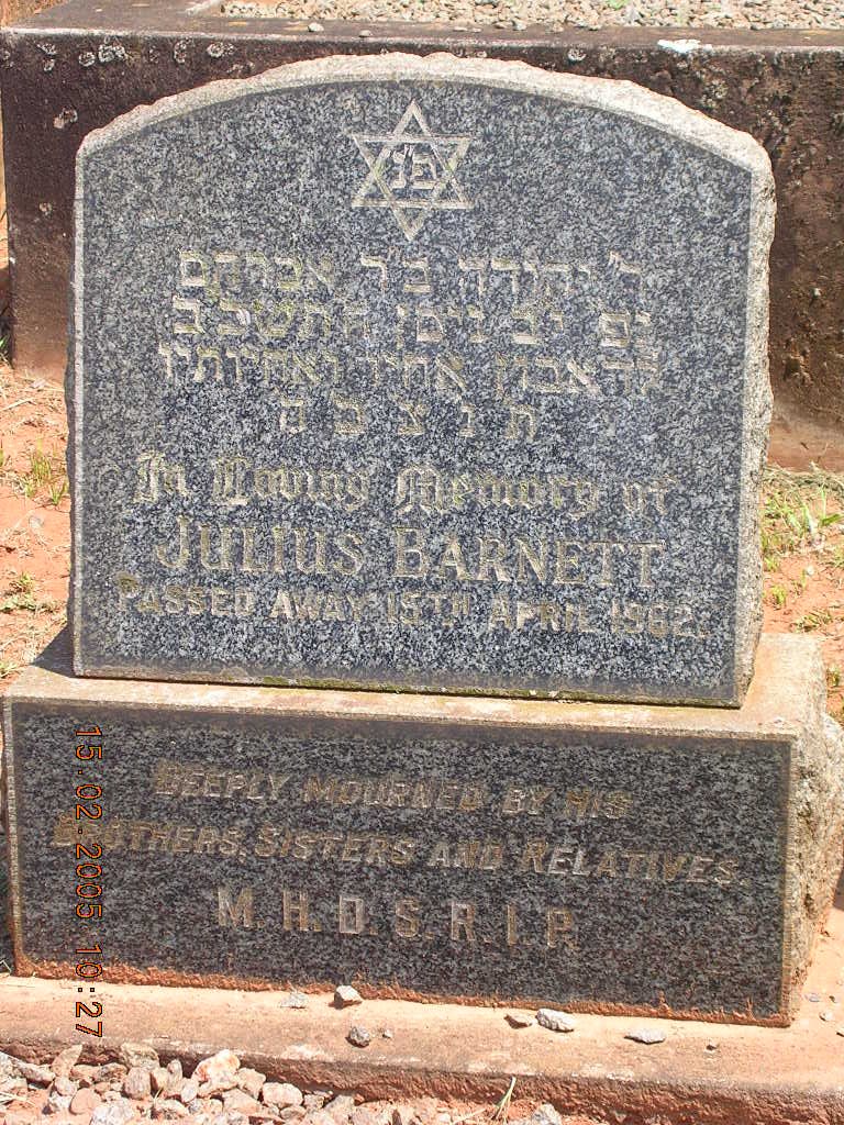 BARNETT Julius -1962