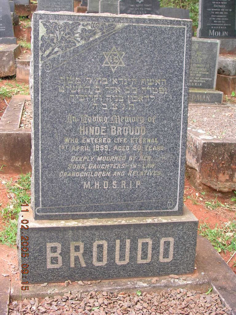 BROUDO Hinde -1959