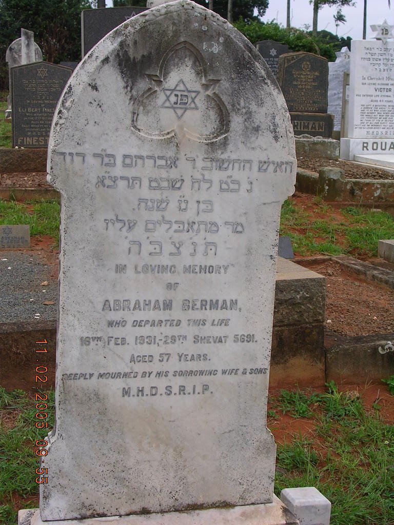 BERMAN Abraham -1931