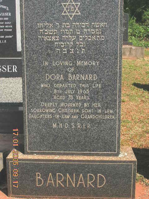BARNARD Dora -1965