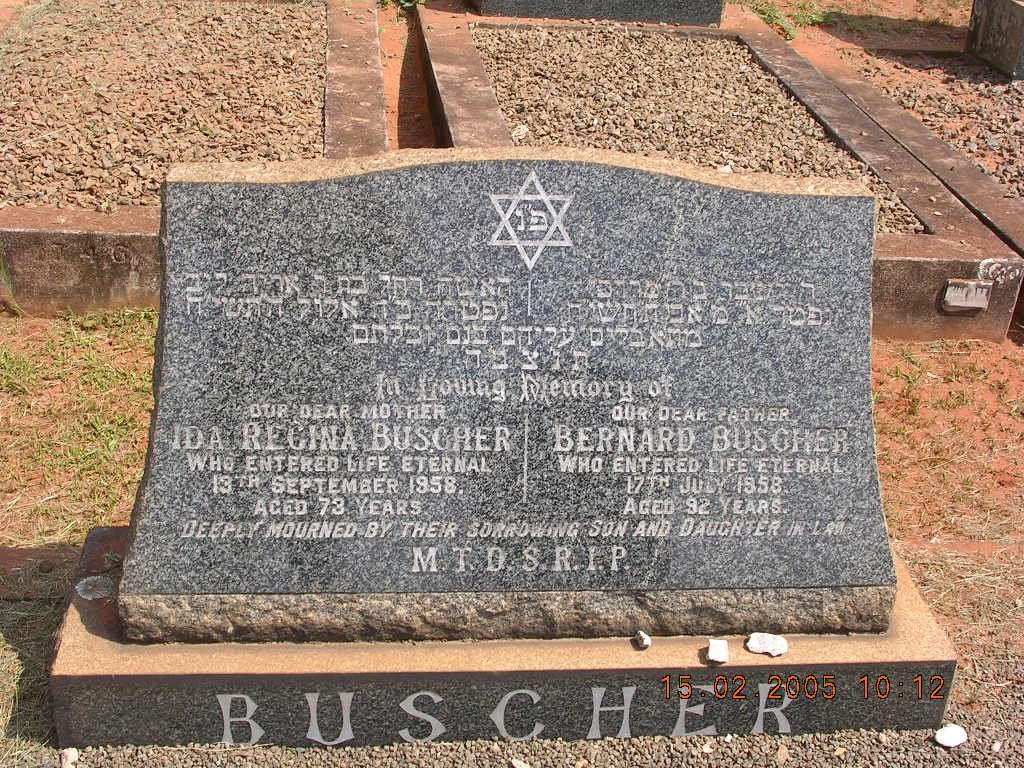 BUSCHER Bernard -1958 &amp; Ida Regina -1958