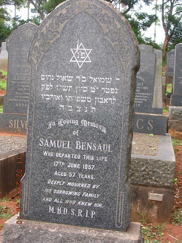 BENSAUL Samuel -1957