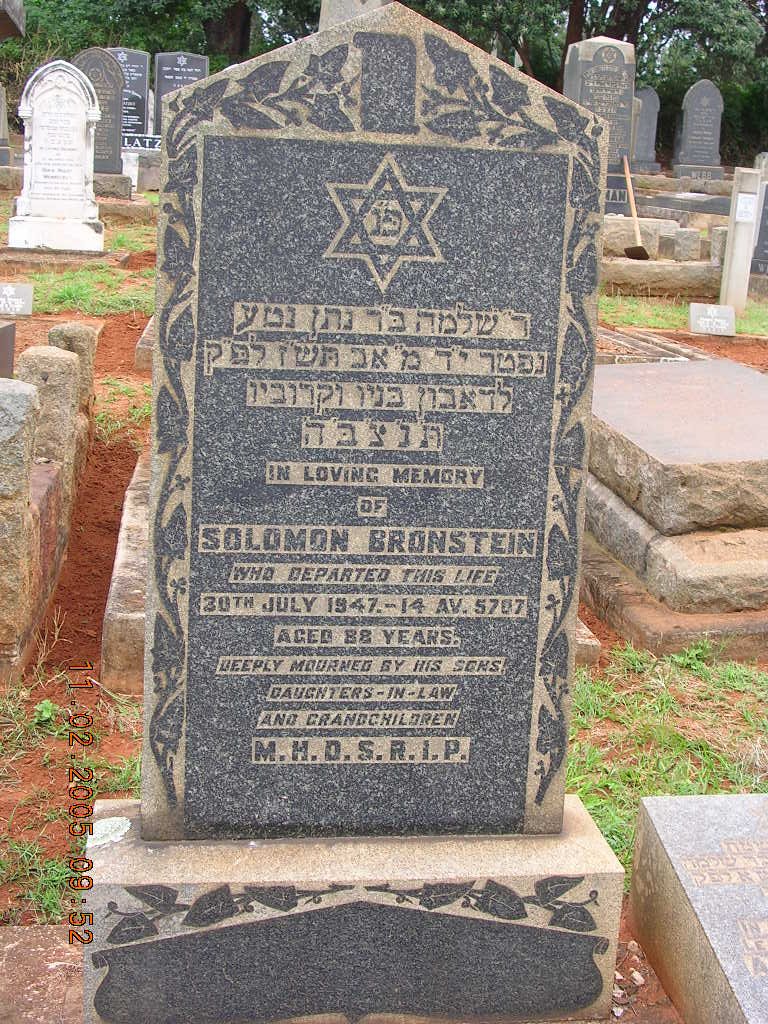 BRONSTEIN Solomon -1947