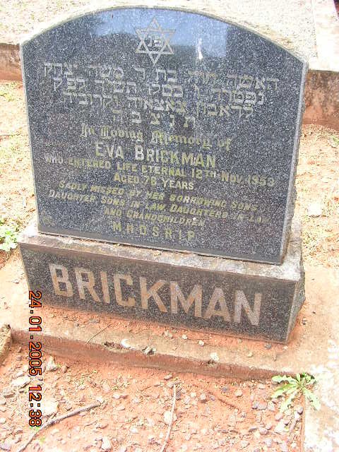 BRICKMAN Eva -1953