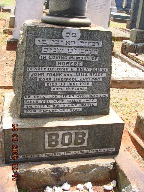 BEARE Robert -1920