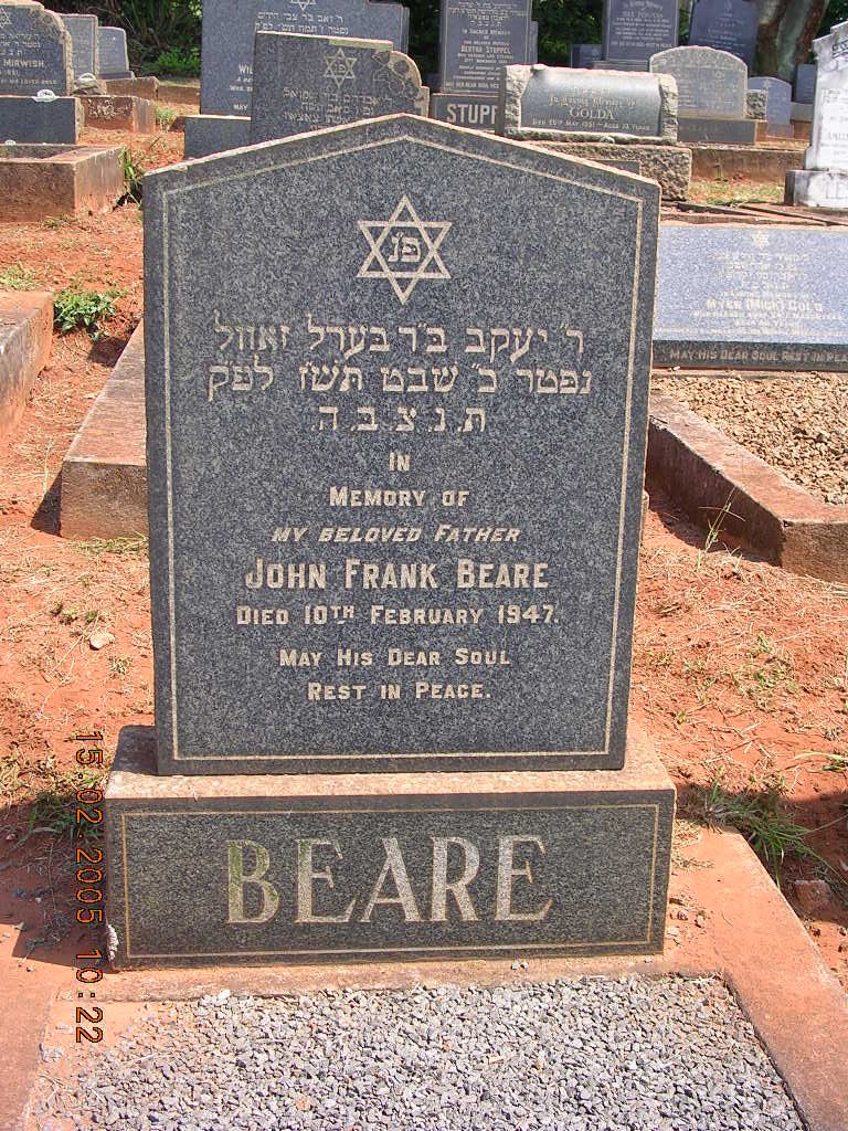 BEARE John Frank -1947