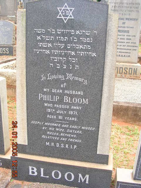 BLOOM Philip -1971