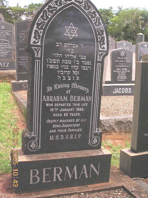 BERMAN Abraham -1966