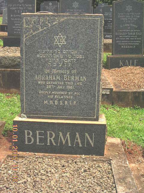 BERMAN Abraham -1961