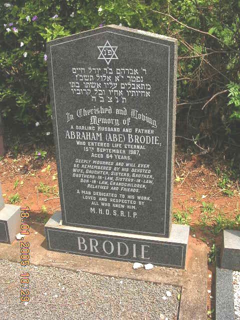 BRODIE Abraham -1967