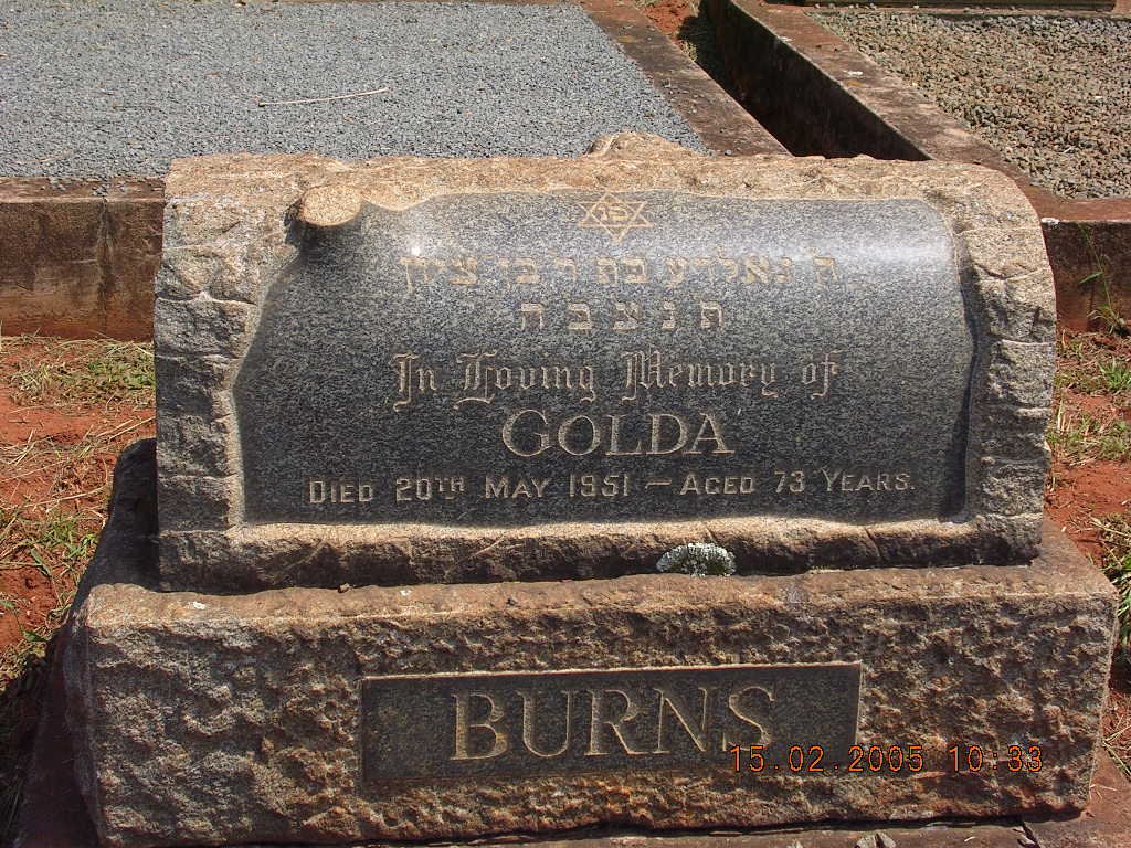 BURNS Golda -1951