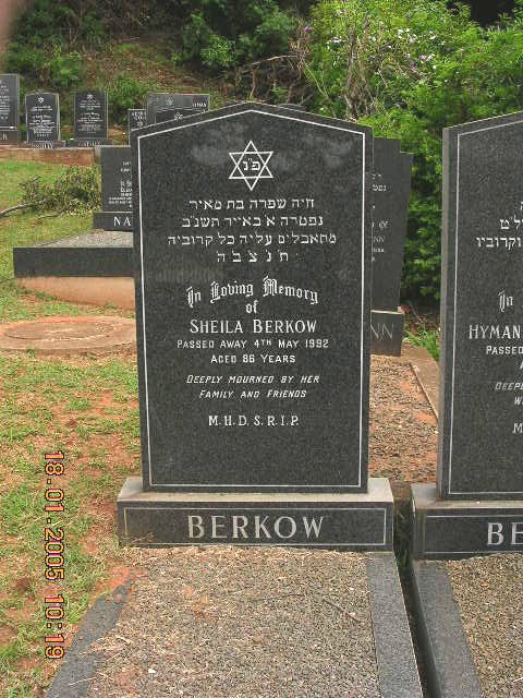 BERKOW Sheila -1992