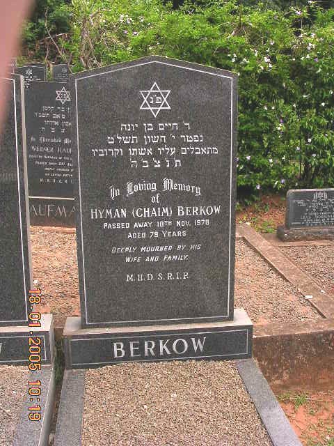 BERKOW Hyman -1978