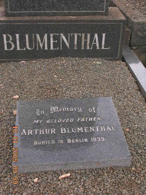 BLUMENTHAL Arthur -1935