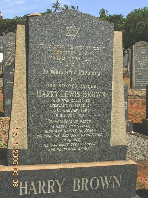 BROWN Harry Lewis -1965