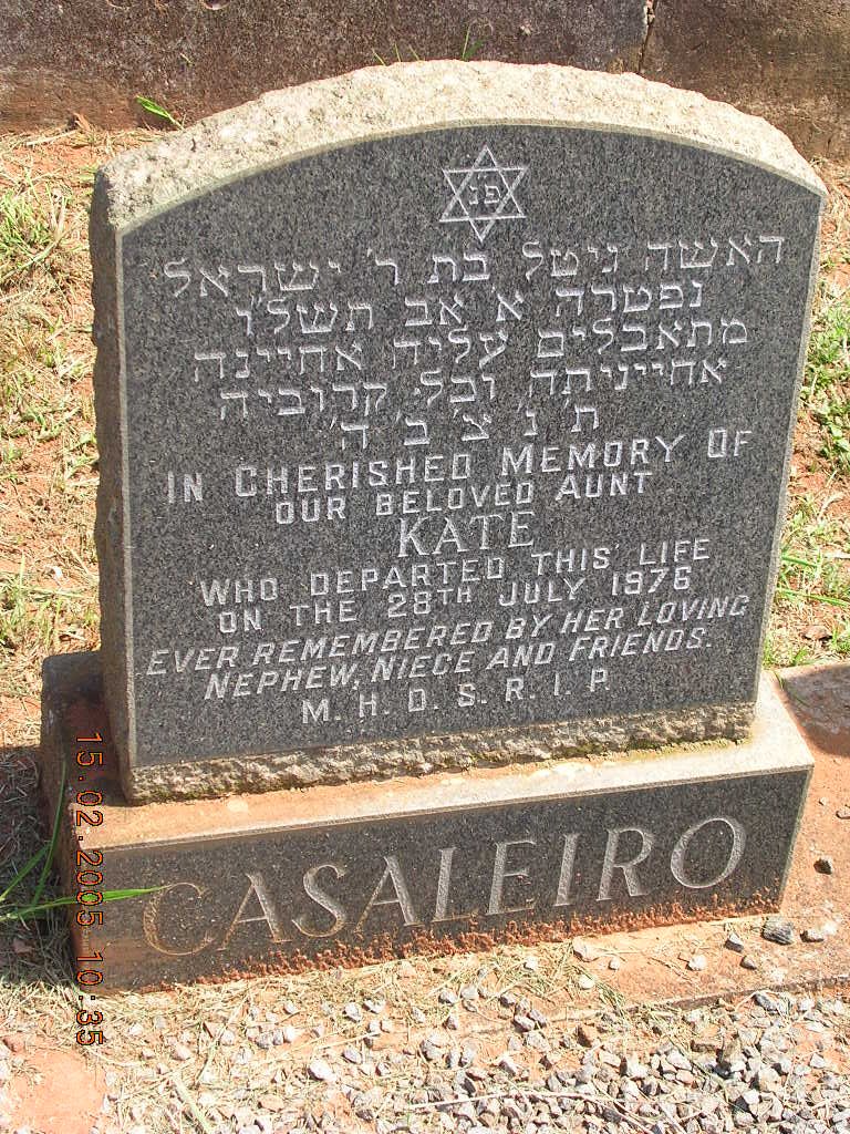 CASALEIRO Kate -1976