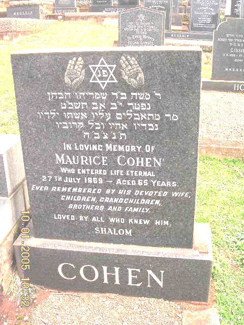 COHEN Maurice -1969