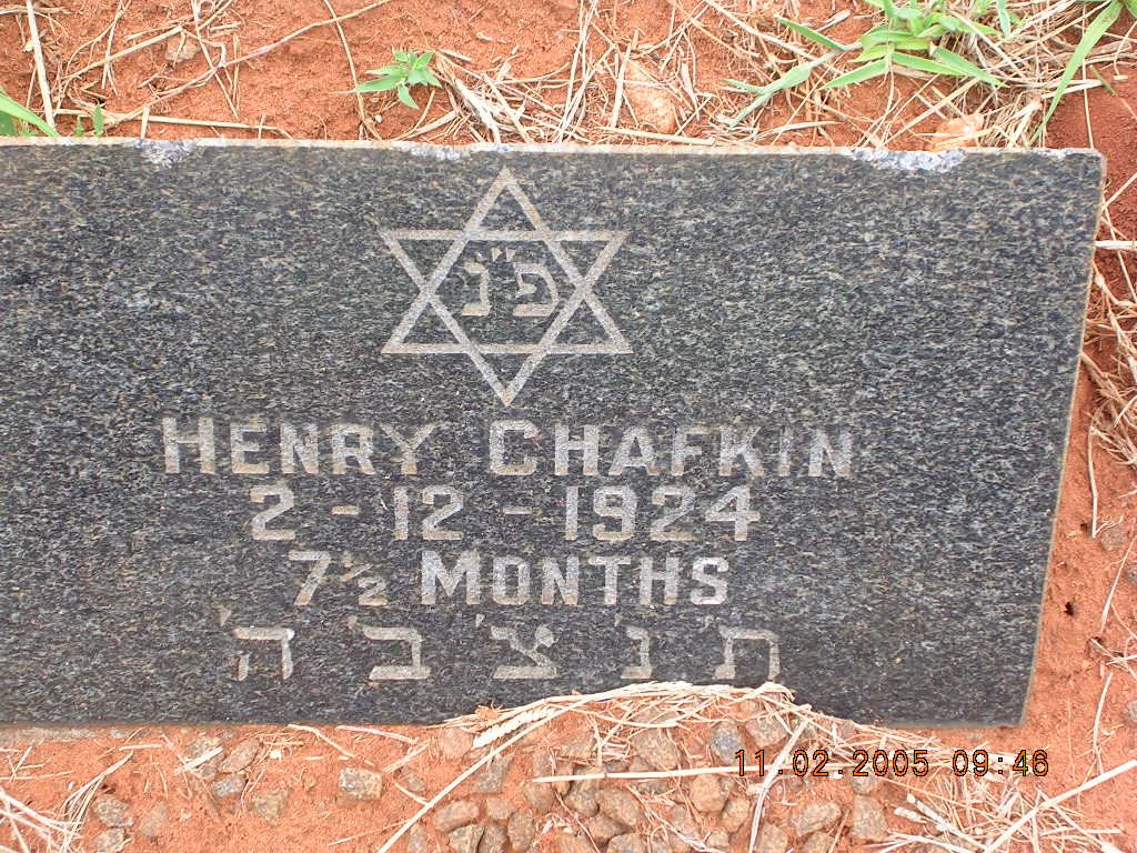 CHAFKIN Henry -1924