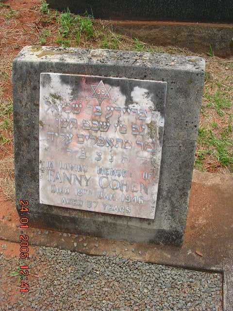 COHEN Fanny -1946