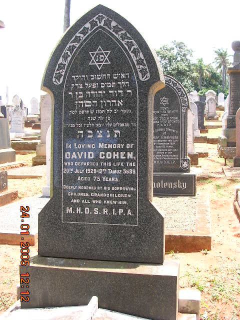 COHEN David -1929