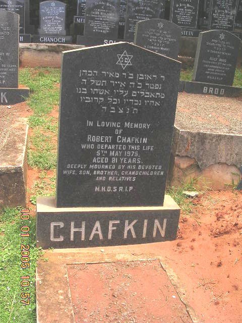 CHAFKIN Robert -1975