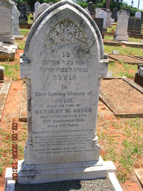 COHEN Julie -1916
