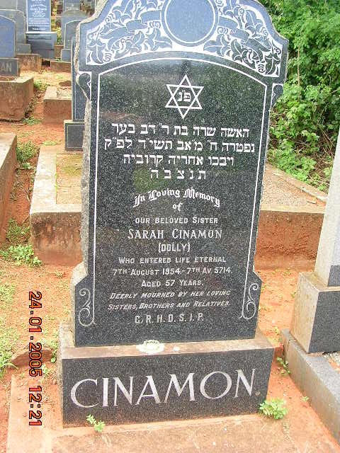 CINAMON Sarah -1954