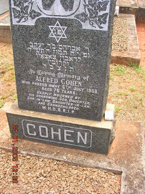 COHEN Alfred -1958