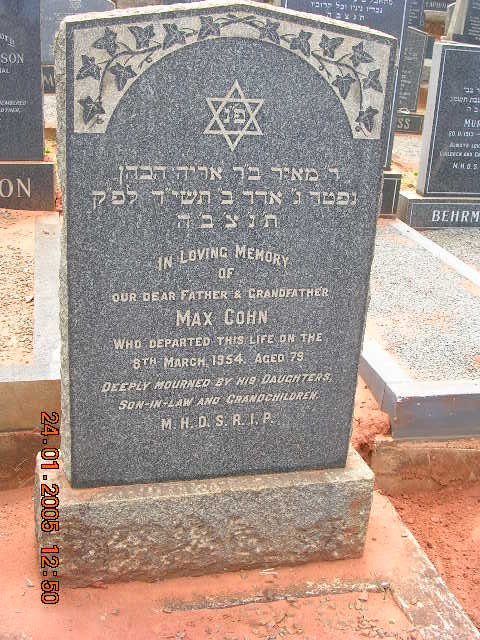 COHN Max -1954