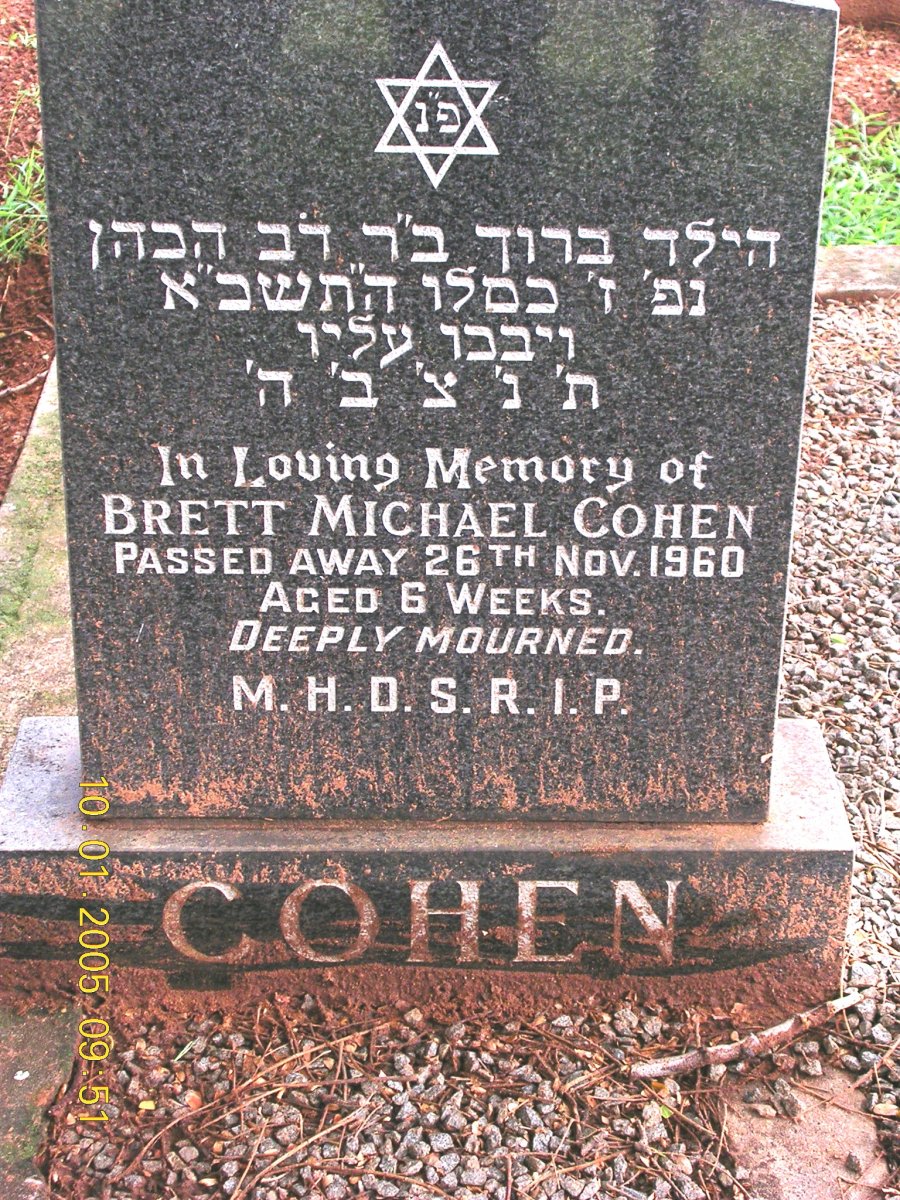 COHEN Brett Michael -1960