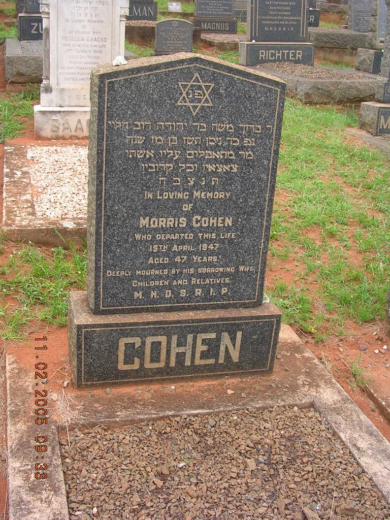 COHEN Morris -1947