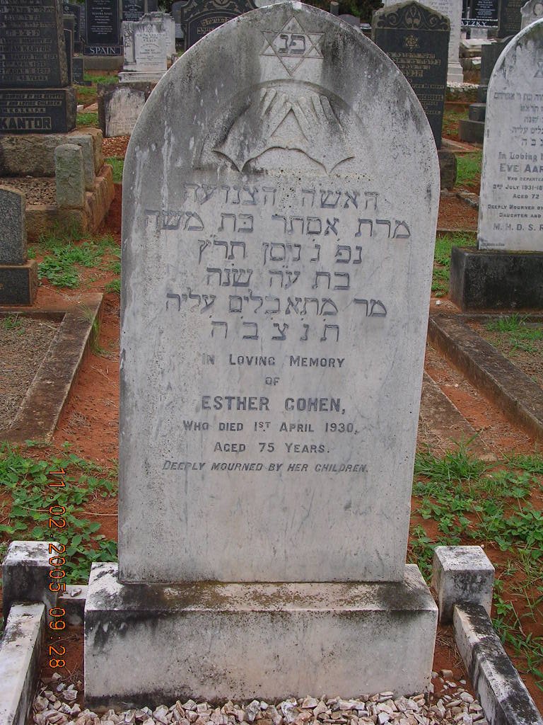 COHEN Esther -1930
