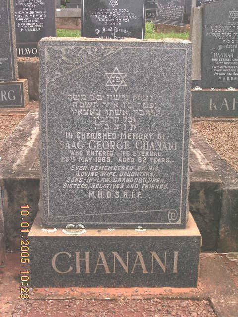 CHANANI Isaac George -1965