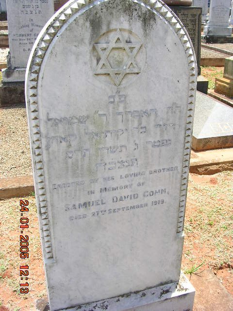 COHN Samuel David -1919